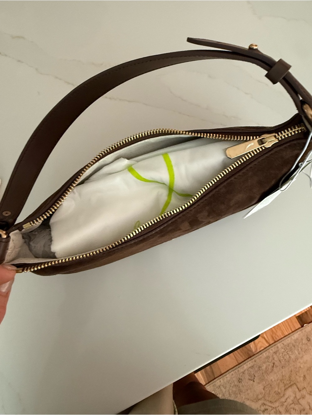 SAM EDELMAN
suede marilyn shoulder bag NWT - Picture 8 of 9